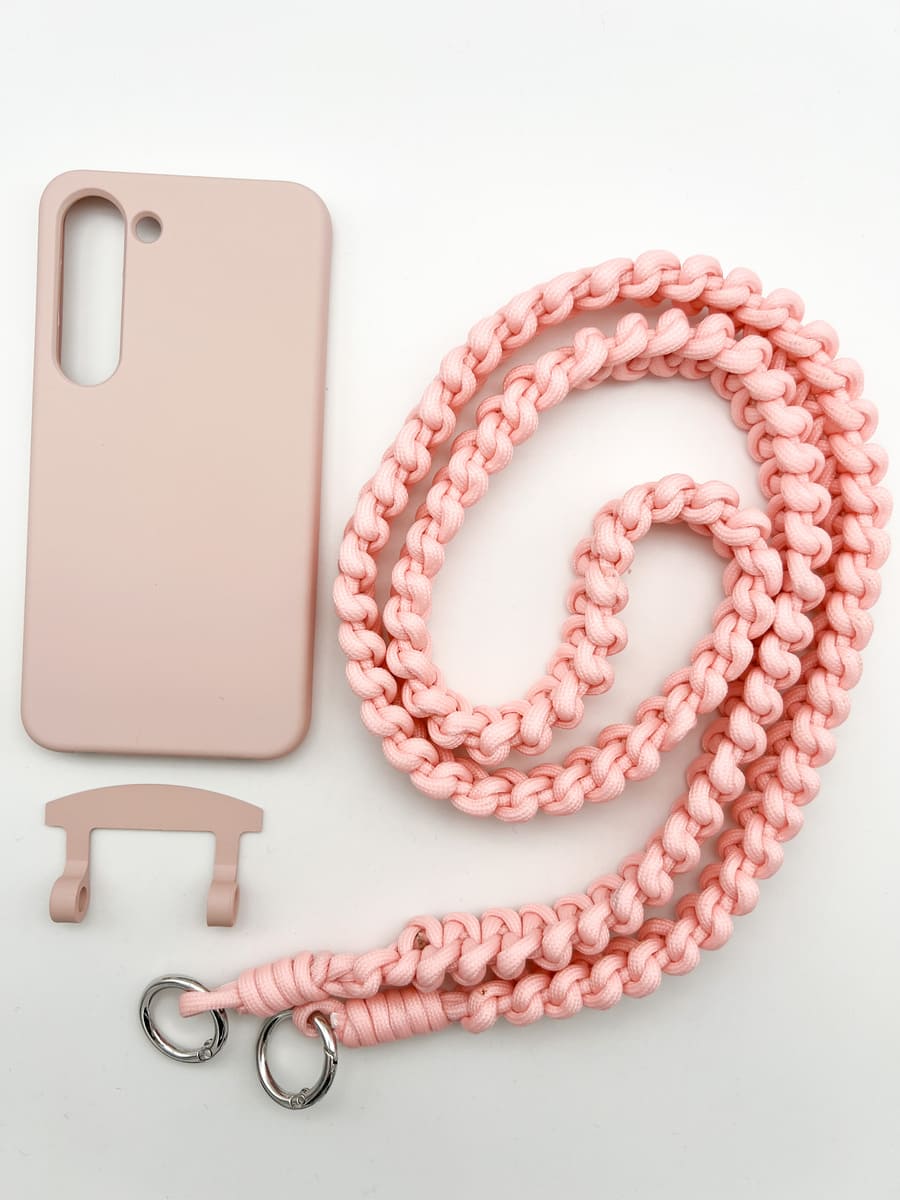 Set Handykette MARRAKESCH PEACH mit Hülle CANDY für Samsung