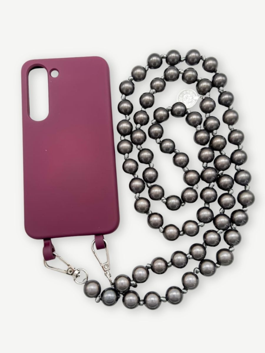 Set Handykette MIRACLE ANTHRAZIT mit Hülle BERRY für Samsung