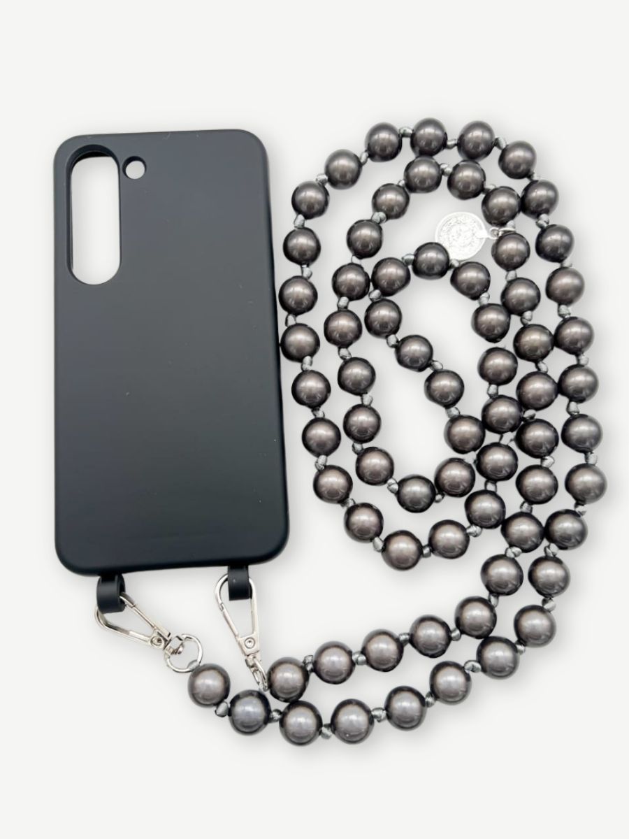 Set Handykette MIRACLE ANTHRAZIT mit Hülle COAL für Samsung