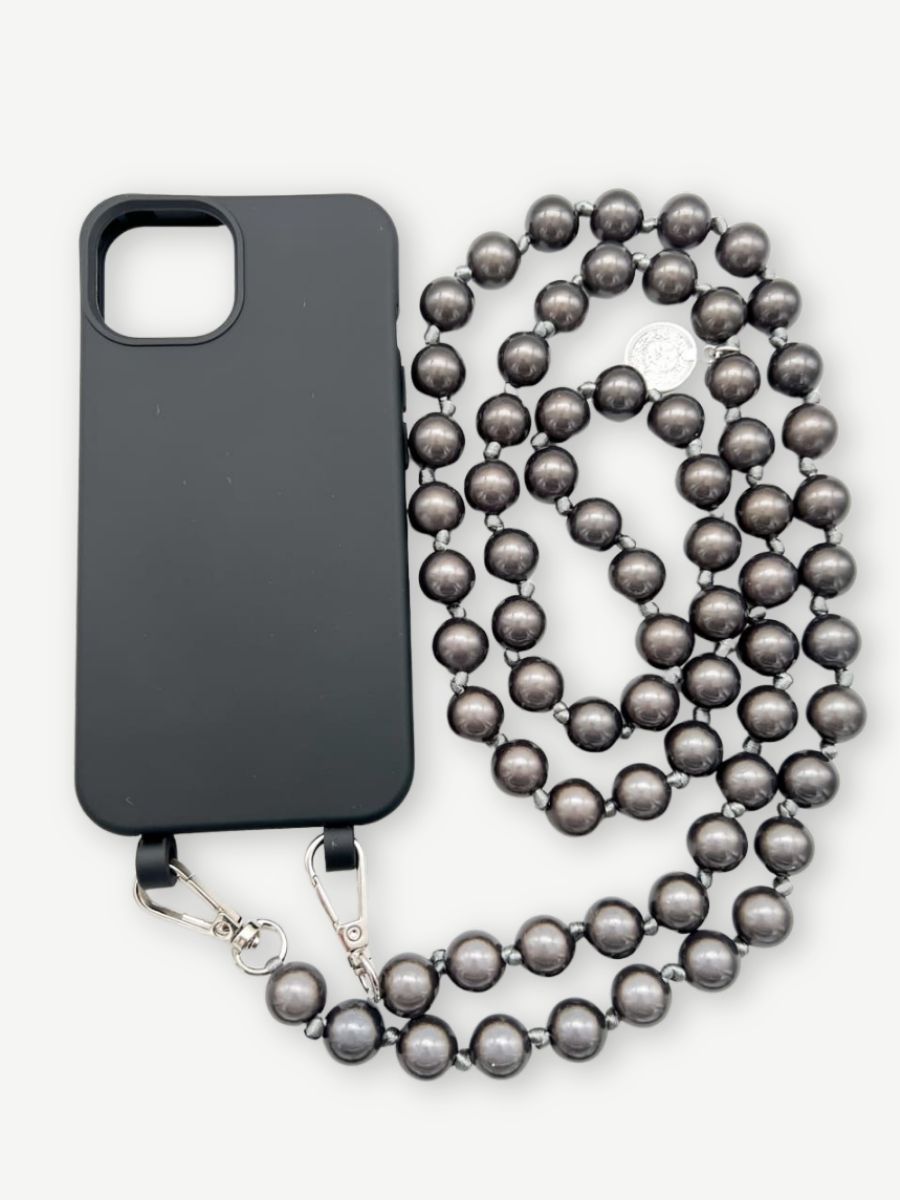 Set Handykette MIRACLE ANTHRAZIT mit Hülle COAL für iPhone