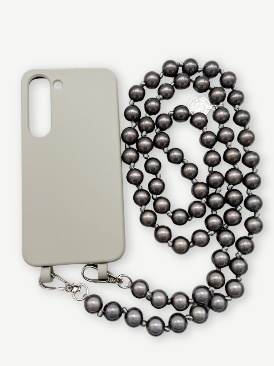 Set Handykette MIRACLE ANTHRAZIT mit Hülle STONE für Samsung