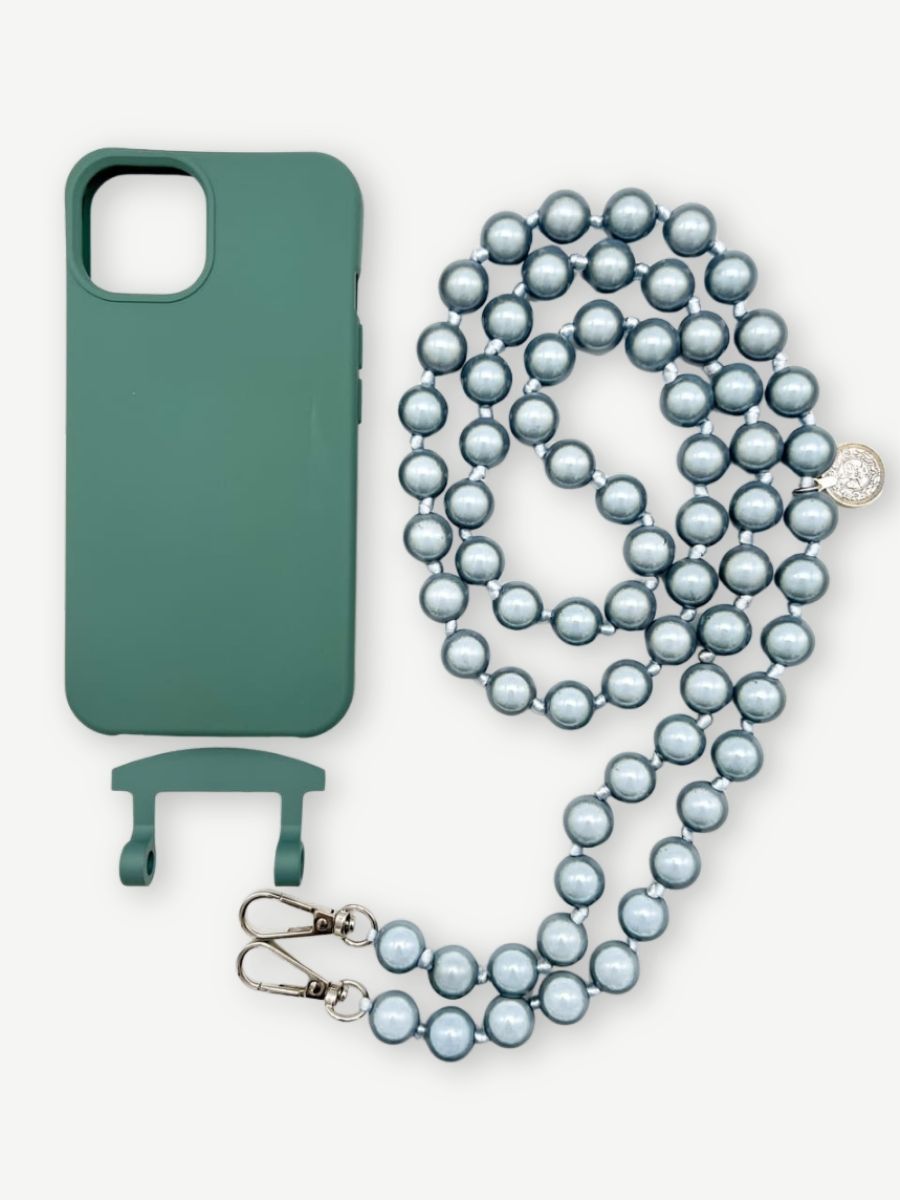 Set Handykette MIRACLE JEANS mit Hülle OCEAN für iPhone