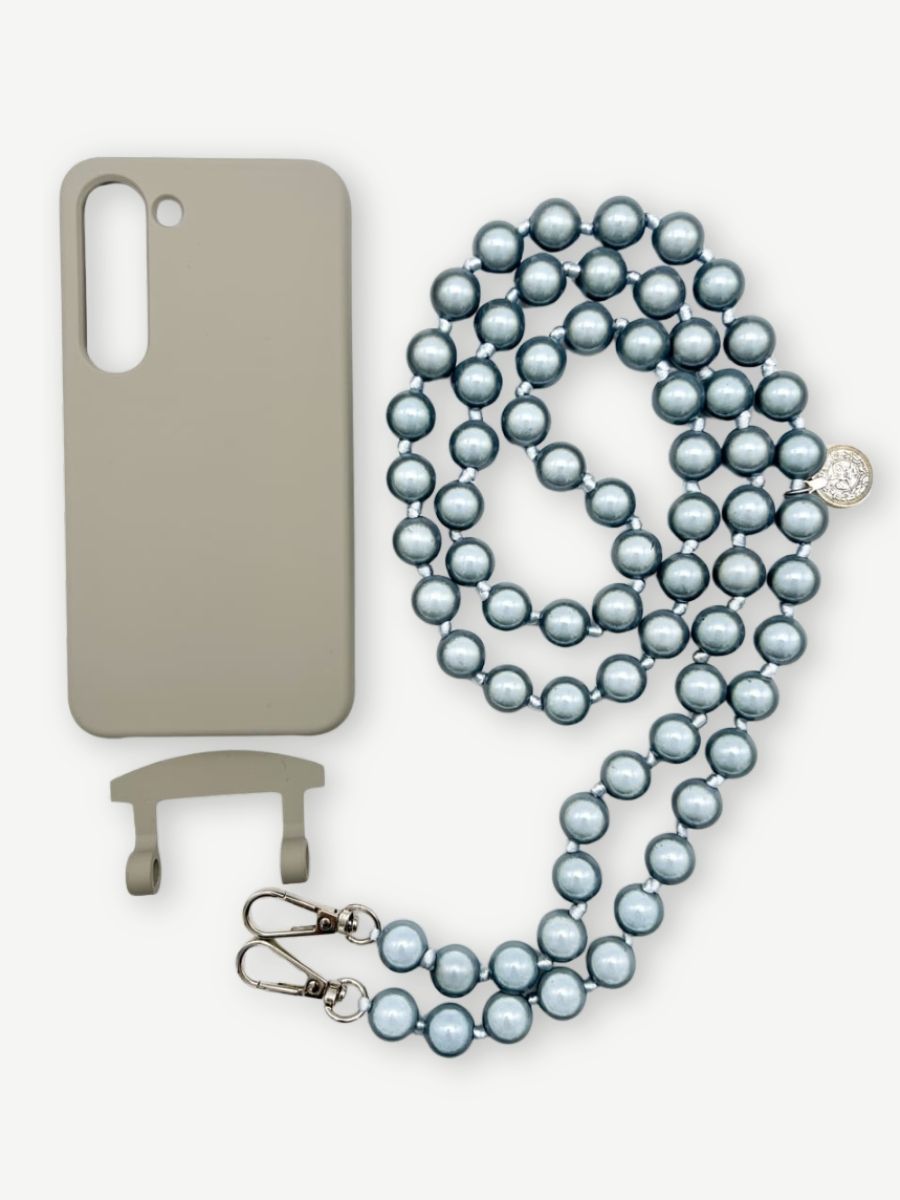 Set Handykette MIRACLE JEANS mit Hülle STONE für Samsung