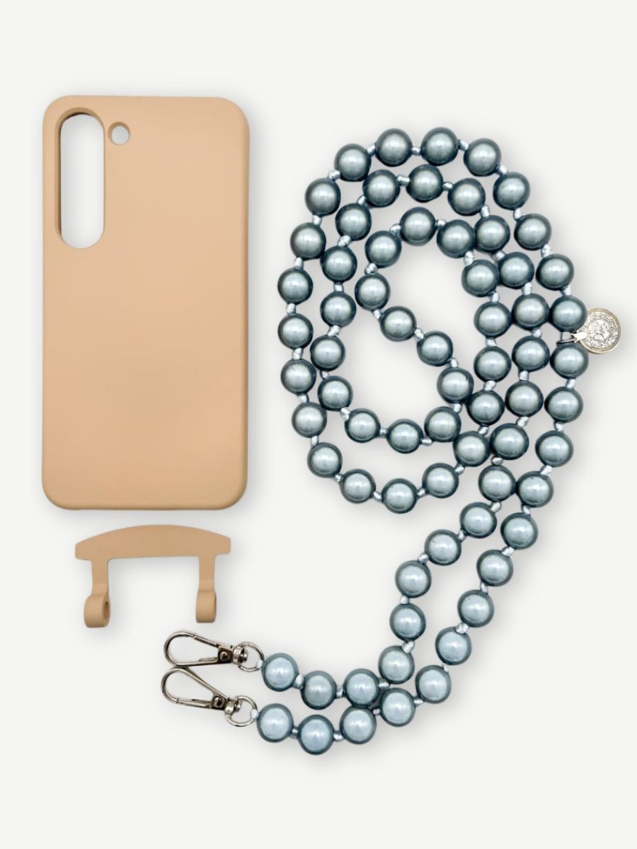 Set Handykette MIRACLE JEANS mit Hülle TOFFEE für Samsung