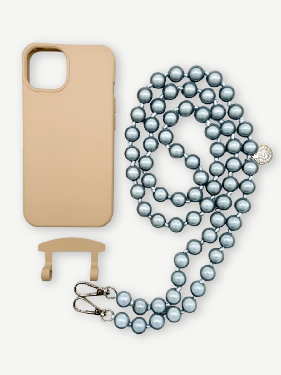 Set Handykette MIRACLE JEANS mit Hülle TOFFEE für iPhone