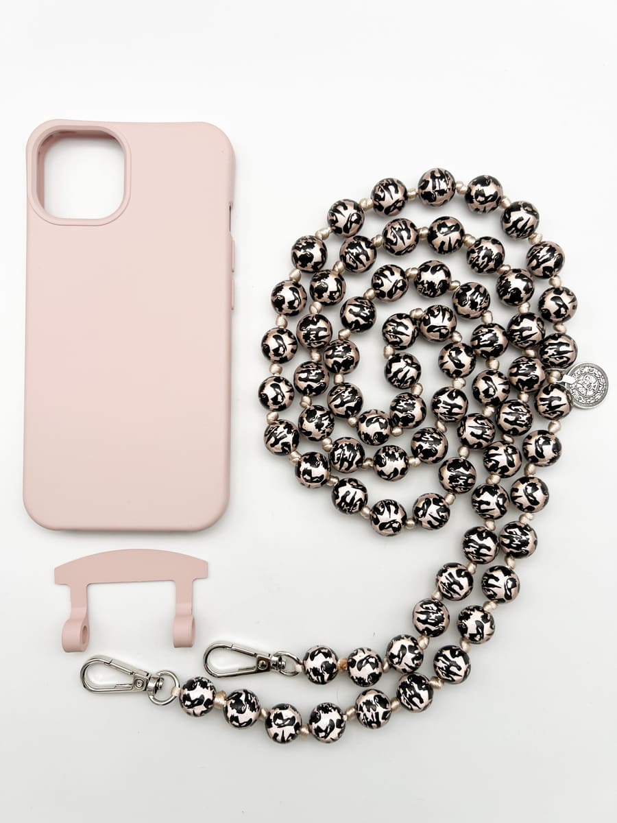 Set Handykette MIRACLE LEO BLACK mit Hülle CANDY für iPhone