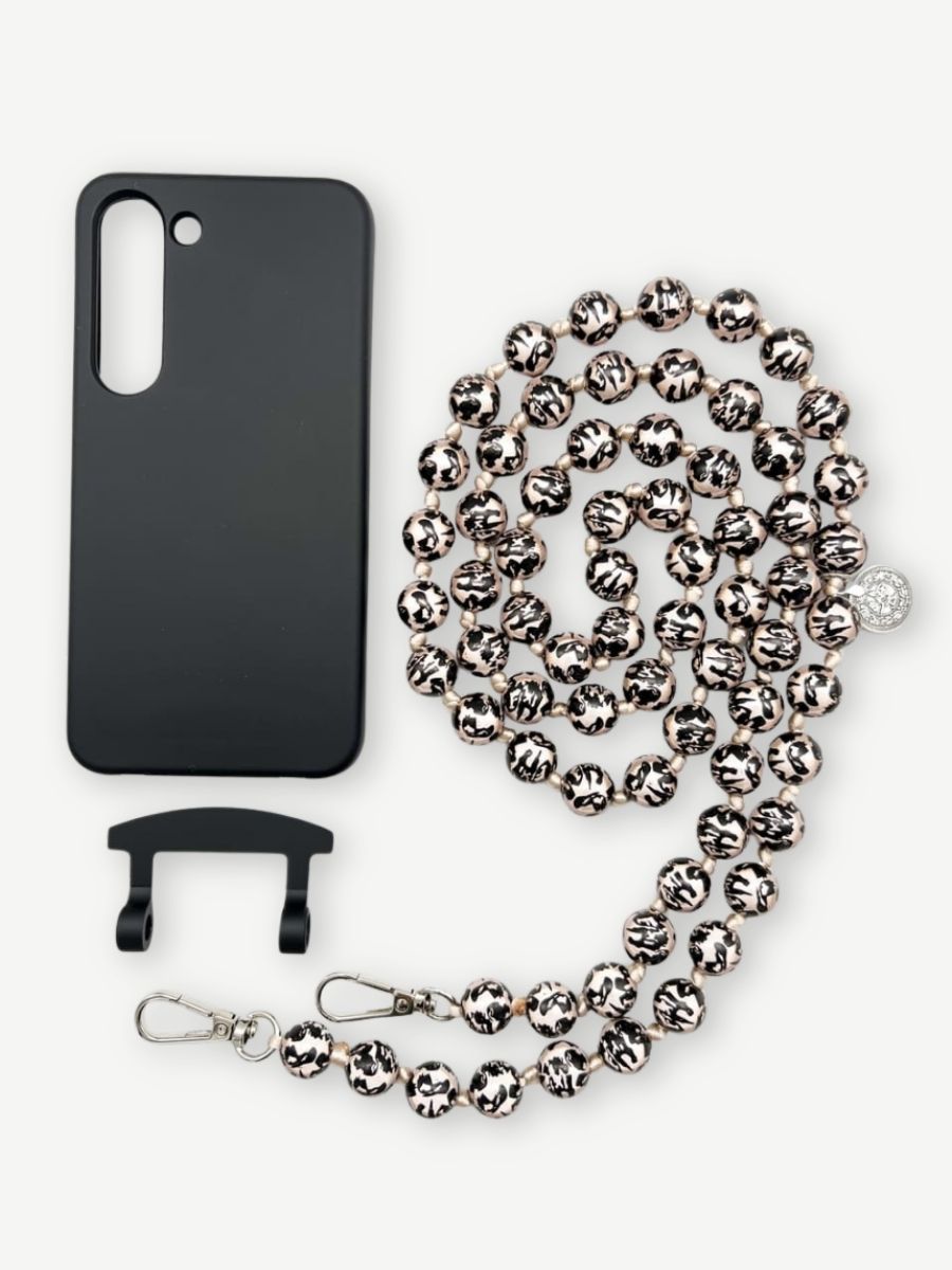 Set Handykette MIRACLE LEO BLACK mit Hülle COAL für Samsung