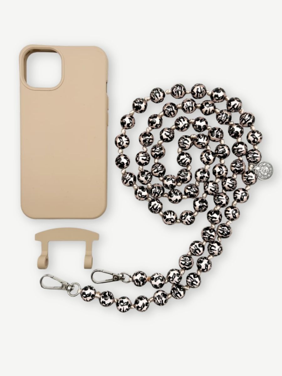 Set Handykette MIRACLE LEO BLACK mit Hülle TOFFEE für iPhone