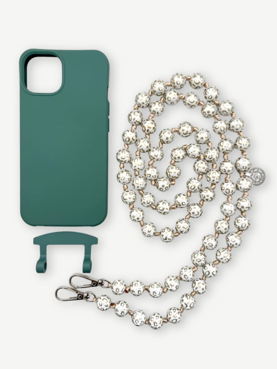 Set Handykette MIRACLE LEO GOLD mit Hülle OCEAN für iPhone