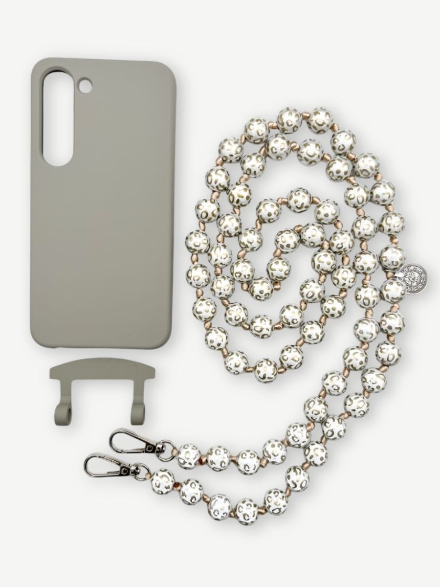 Set Handykette MIRACLE LEO GOLD mit Hülle STONE für Samsung