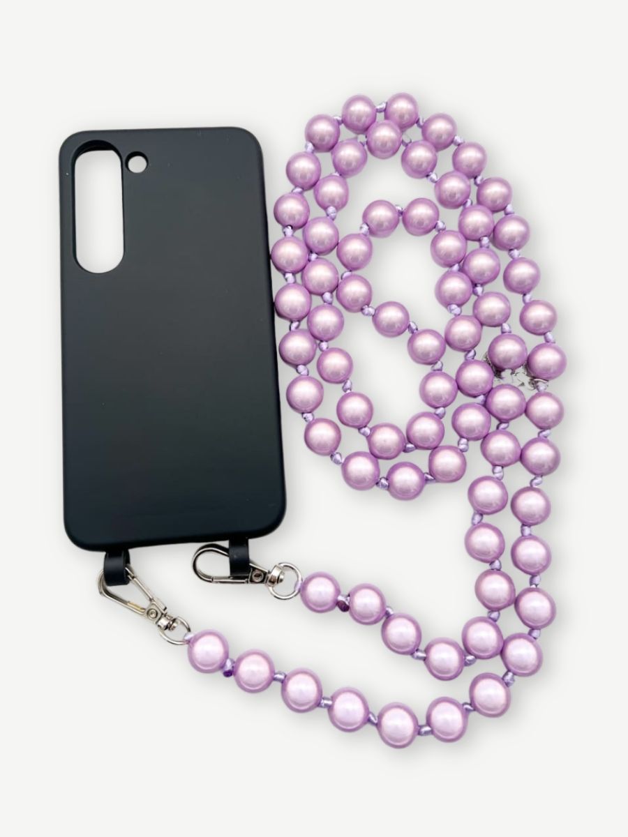 Set Handykette MIRACLE PURPLE mit Hülle COAL für Samsung