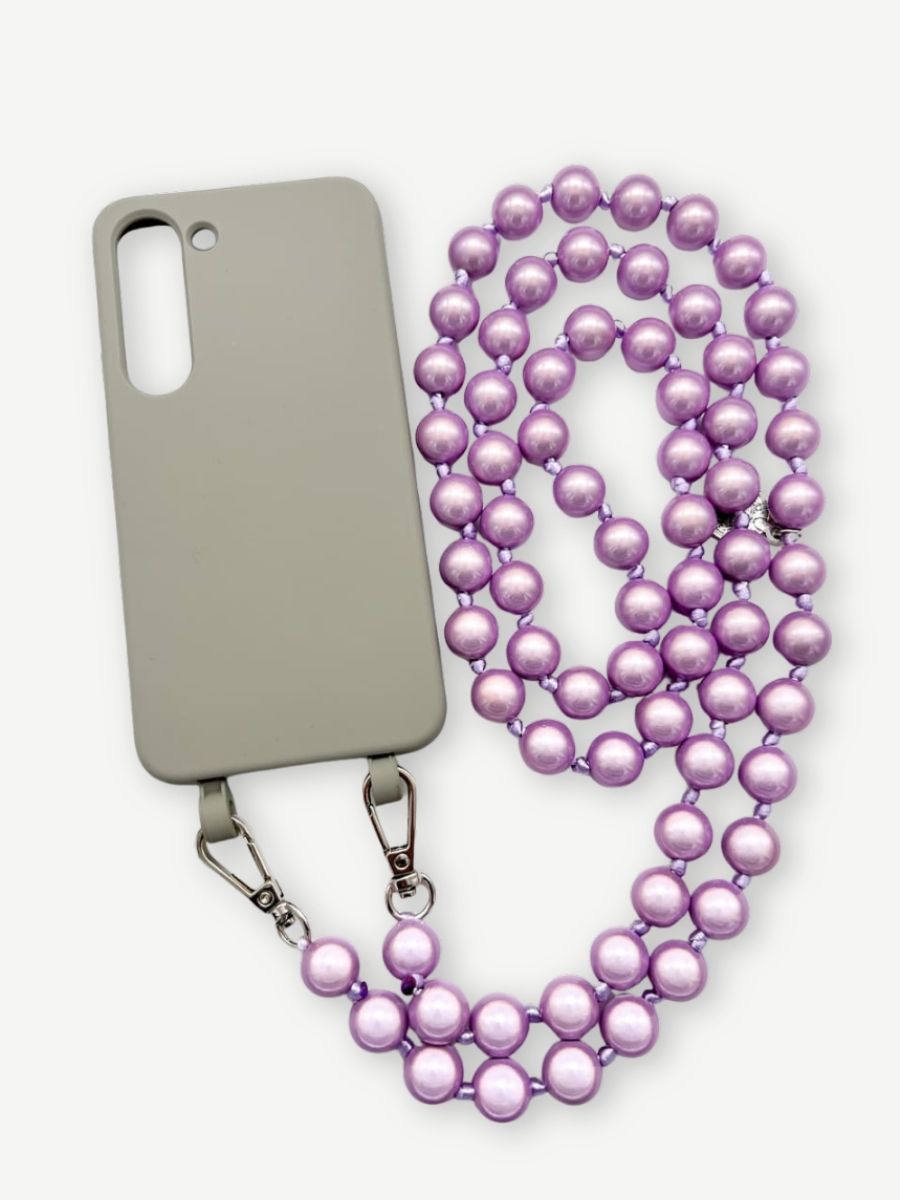 Set Handykette MIRACLE PURPLE mit Hülle STONE für Samsung