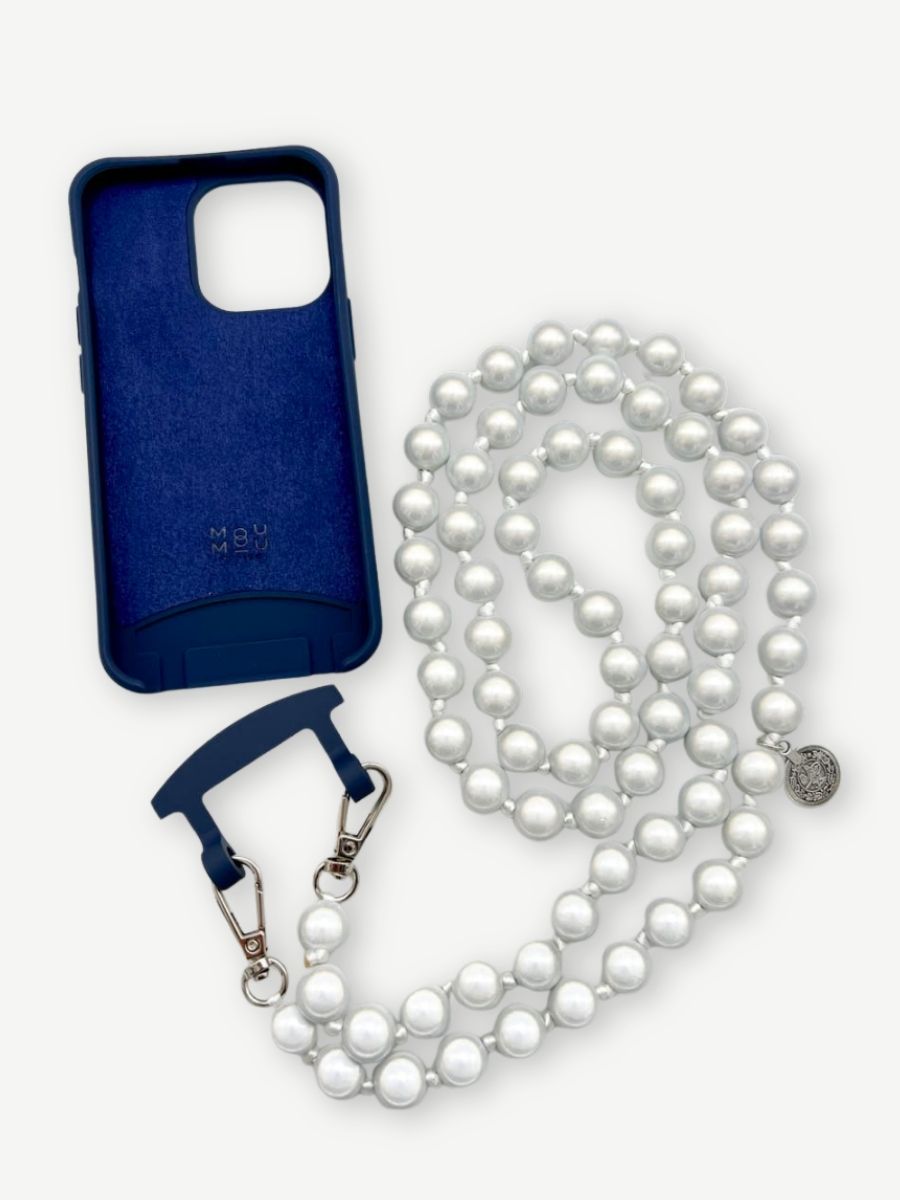 Set Handykette MIRACLE SILVER Hülle navy iphone
