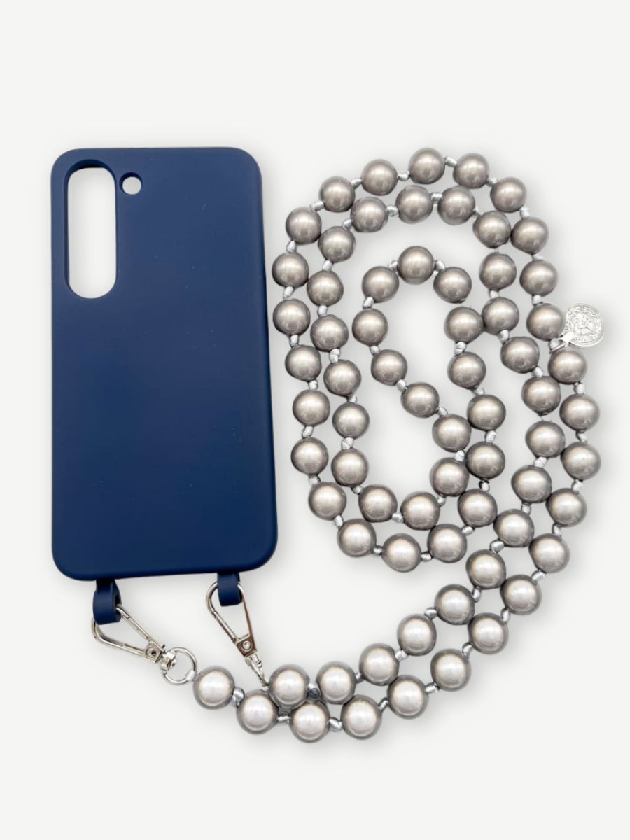 Set Handykette MIRACLE STONE mit Hülle NAVY für Samsung