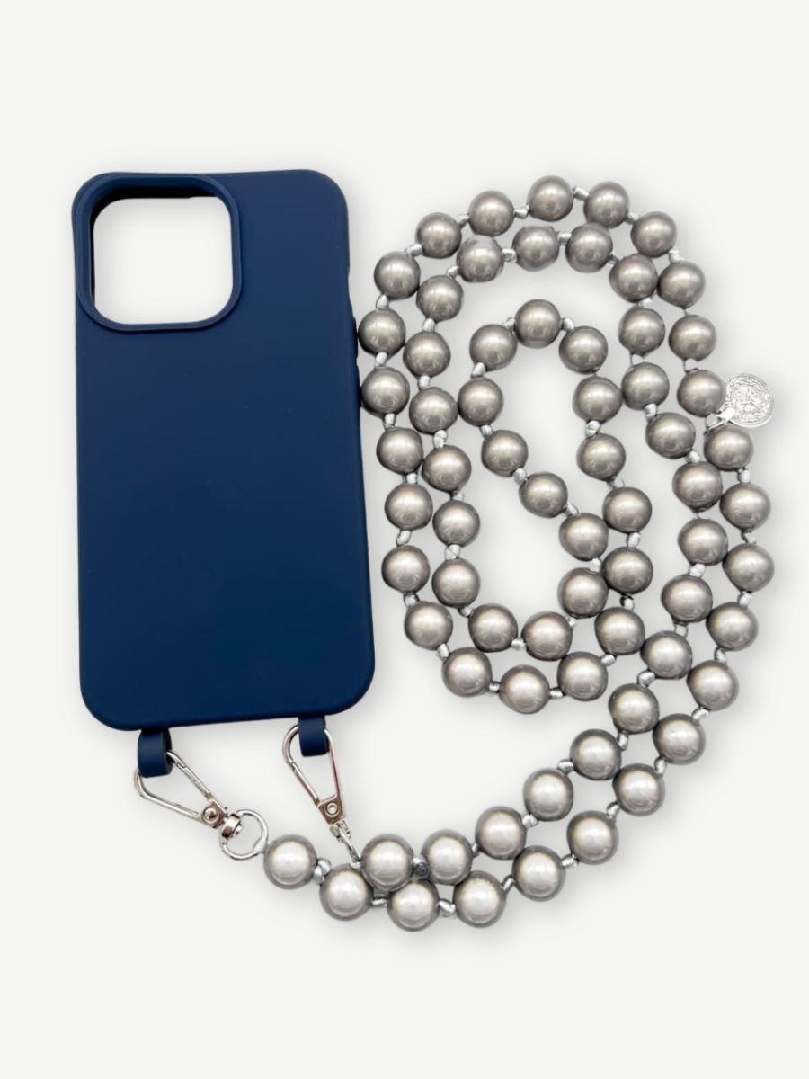 Set Handykette MIRACLE STONE mit Hülle NAVY für iPhone
