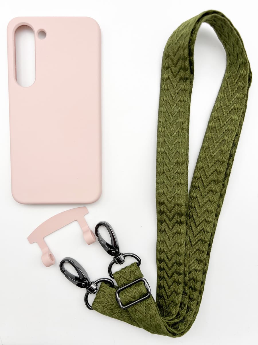 Set Handykette MONACO GREEN mit Hülle CANDY für Samsung