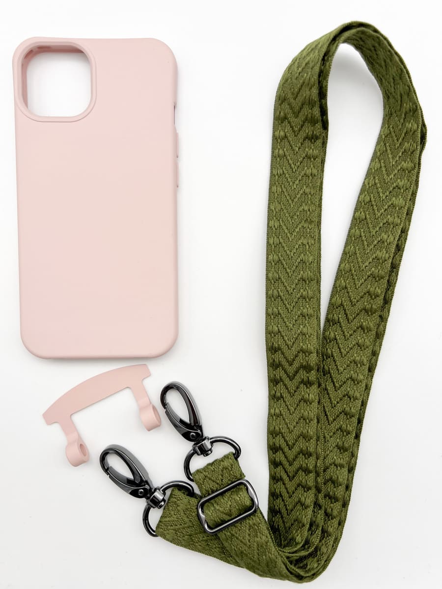 Set Handykette MONACO GREEN mit Hülle CANDY für iPhone