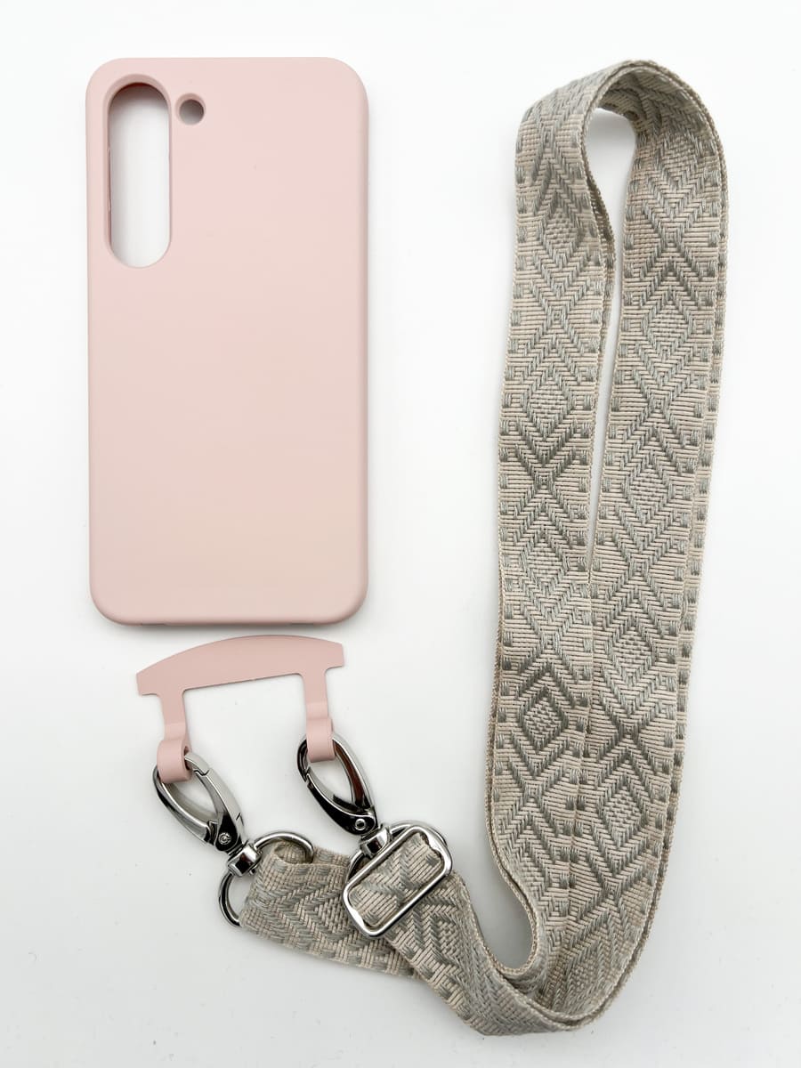 Set Handykette OSLO GREY mit Hülle CANDY für Samsung