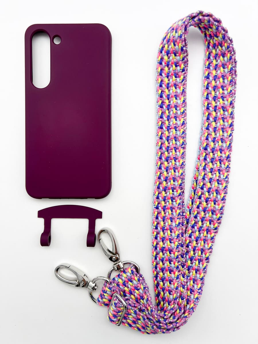 Set Handykette VALENCIA PINK mit Hülle BERRY für Samsung
