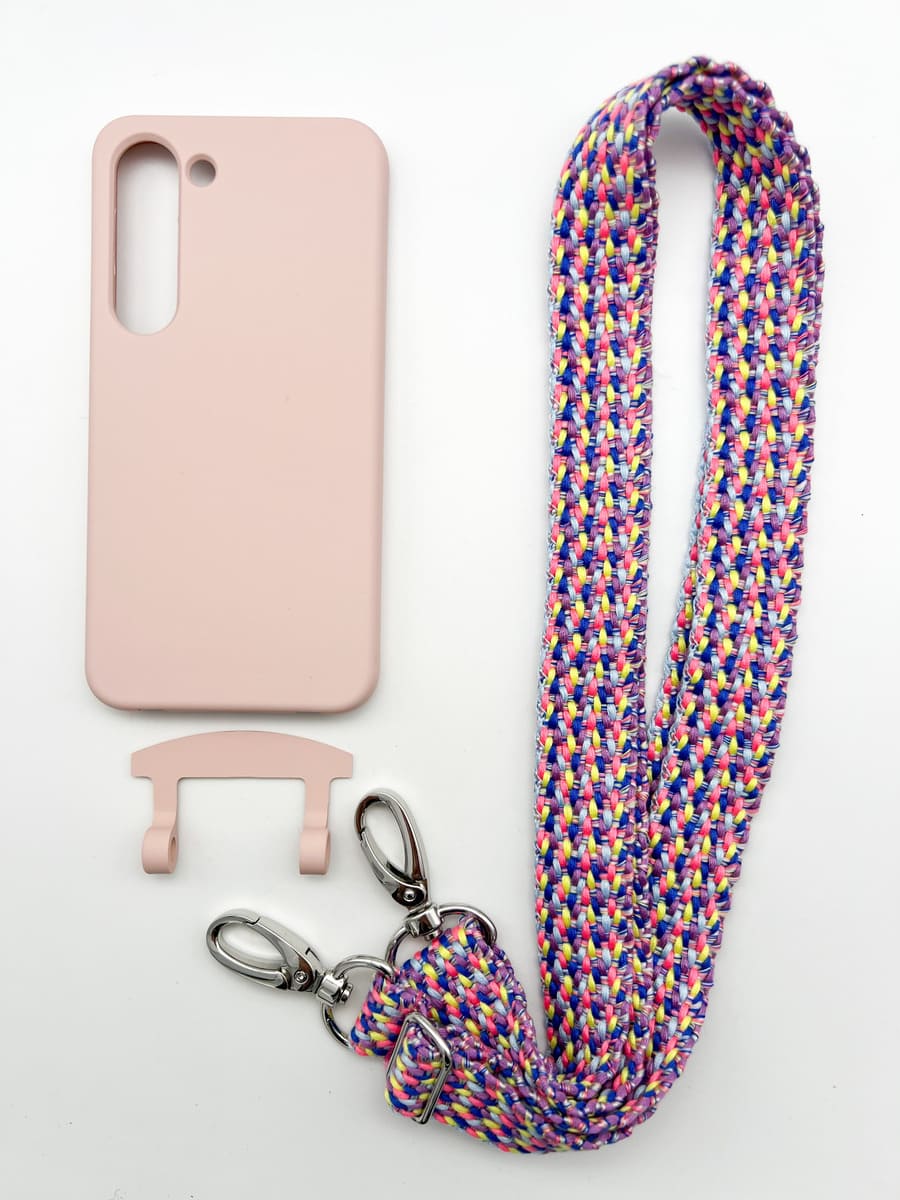 Set Handykette VALENCIA PINK mit Hülle CANDY für Samsung