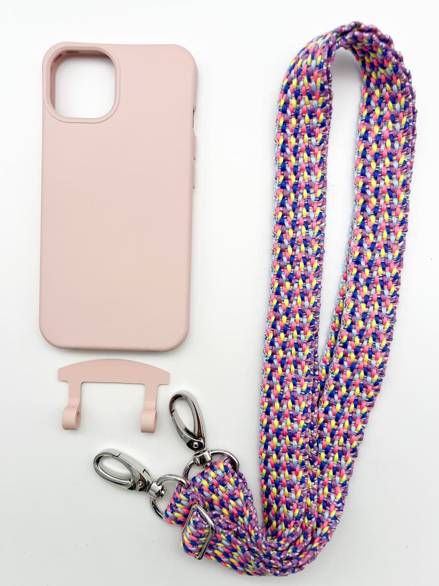 Set Handykette VALENCIA PINK mit Hülle CANDY für iPhone