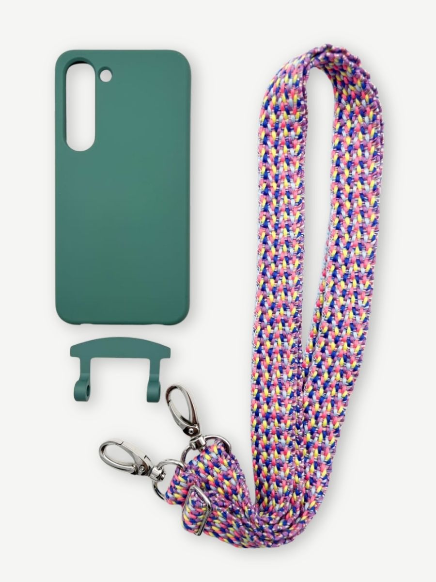 Set Handykette VALENCIA PINK mit Hülle OCEAN für Samsung