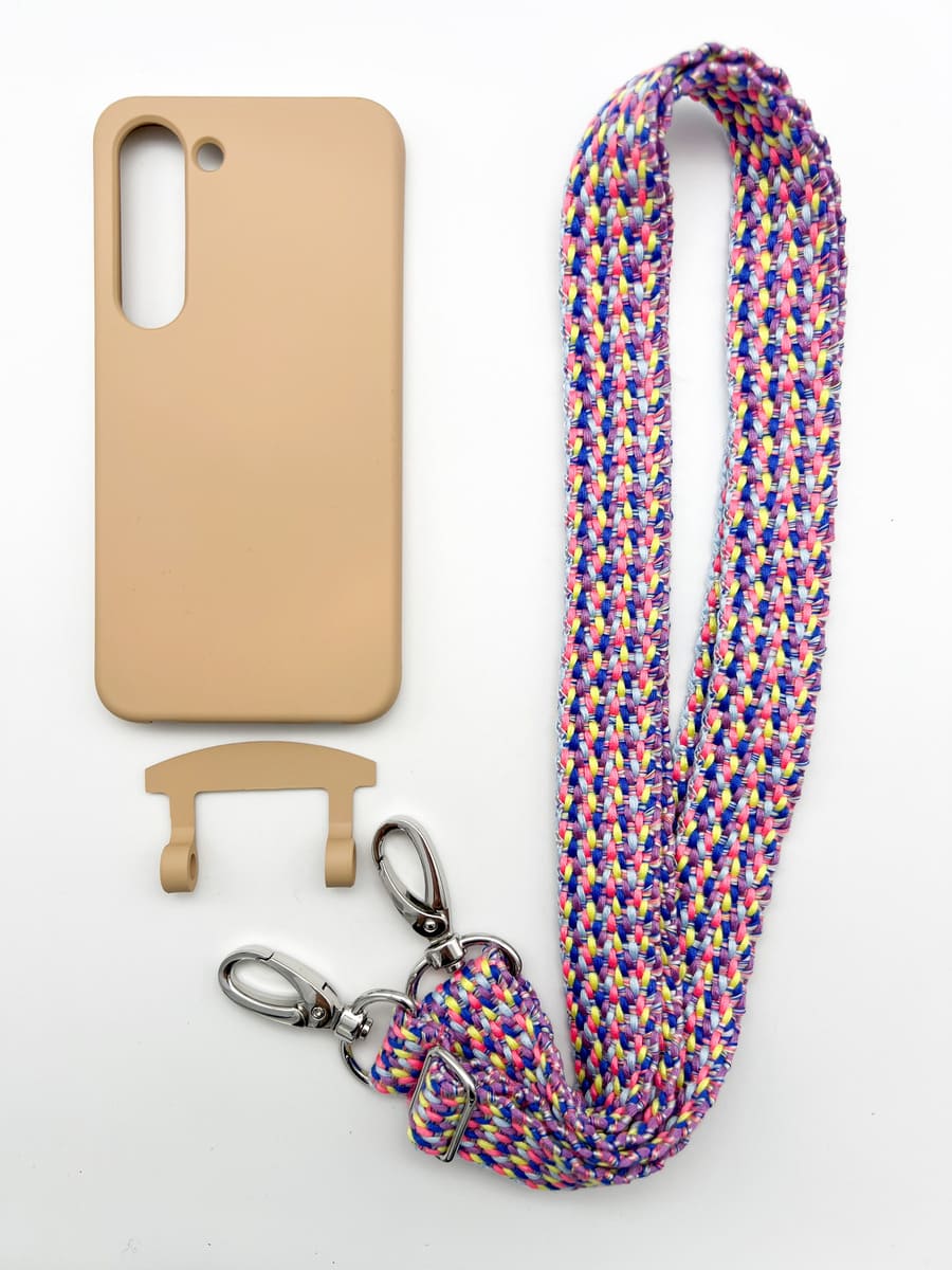 Set Handykette VALENCIA PINK mit Hülle TOFFEE für Samsung