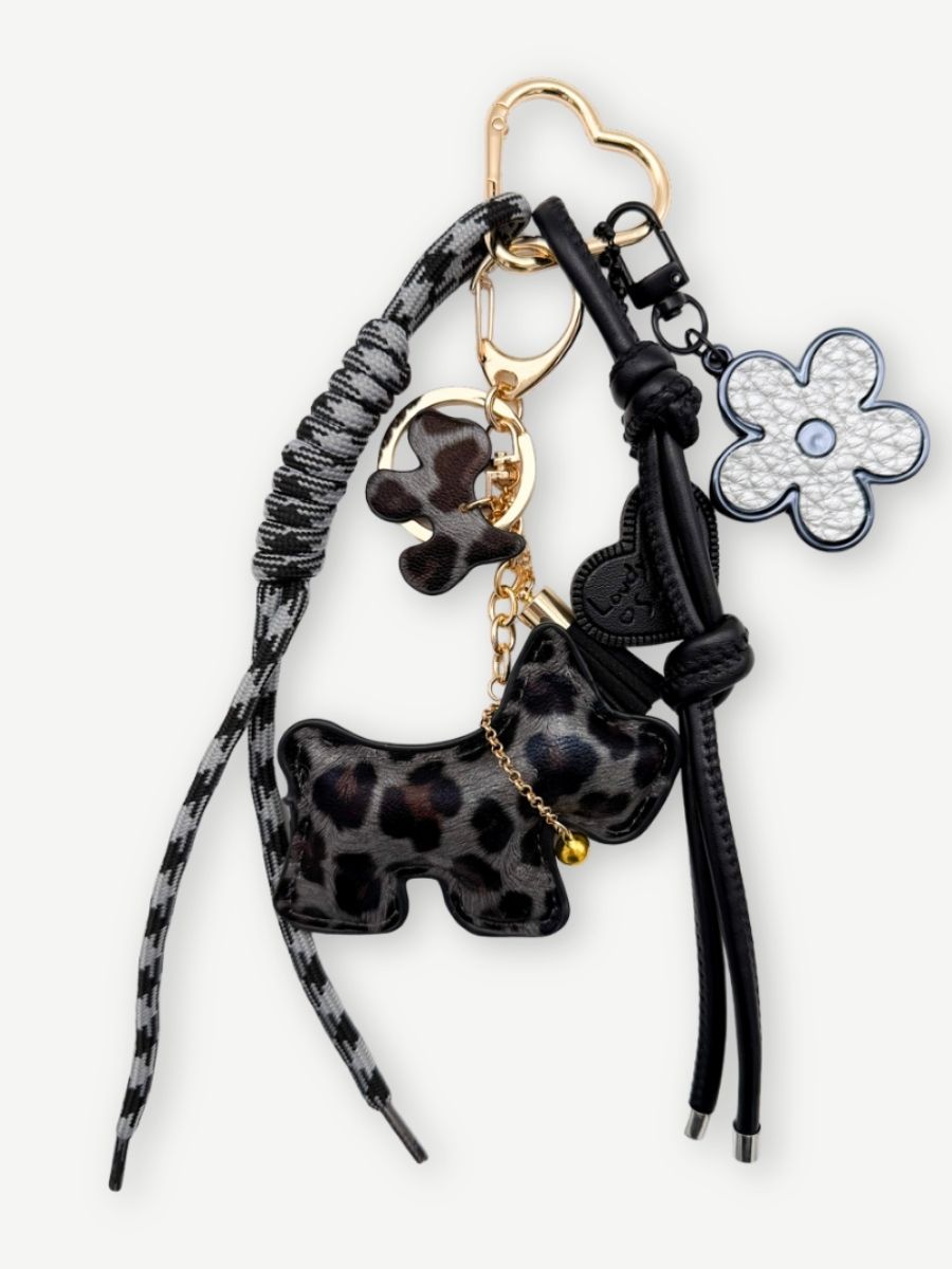 Taschenanhänger LEO DOG BLACK