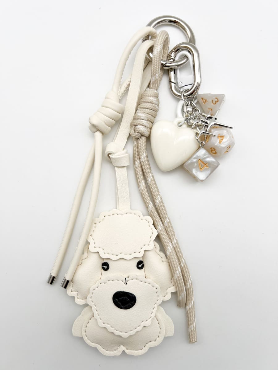 Taschenanhänger SCHNAUZER cream