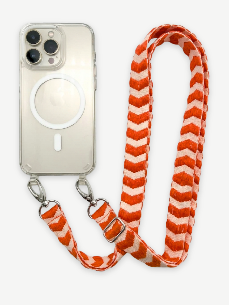 et Handykette ARROW ORANGE mit Hülle AIR für iPhone