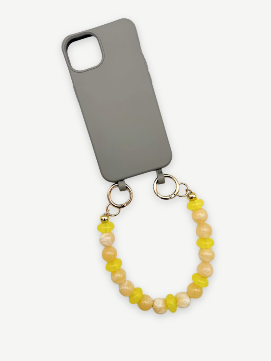 Handykette kurz YELLOW STONES iphone