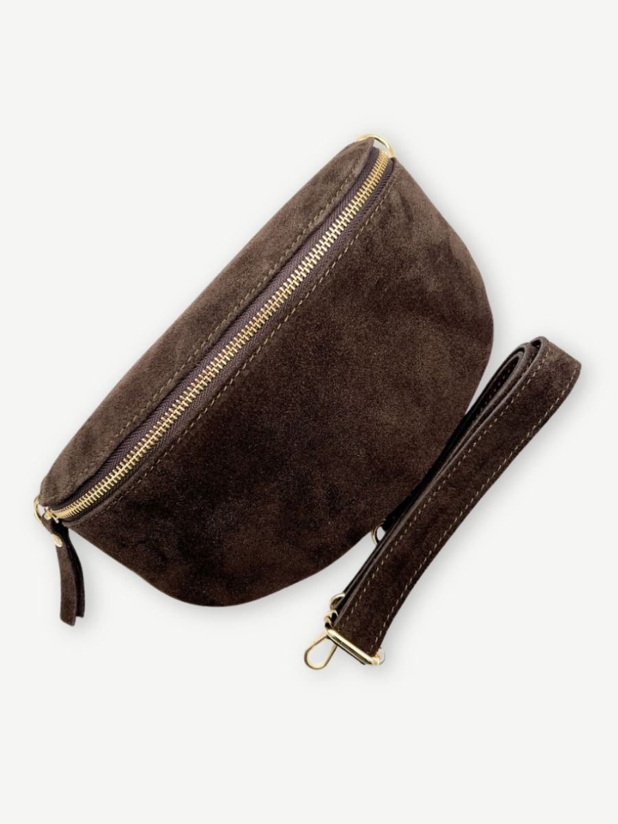 Crossbody Bag MIAMI VELOURS DARK CHOCOLATE