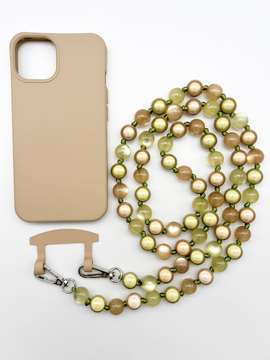 Crossbodykette MIRACLE MIX GREEN aus Miracle Perlen