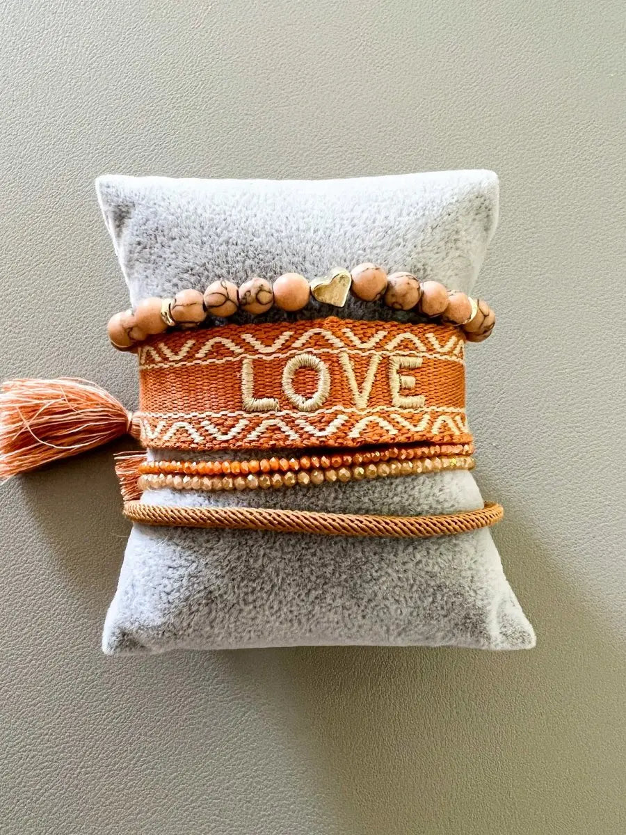Armbandset braun