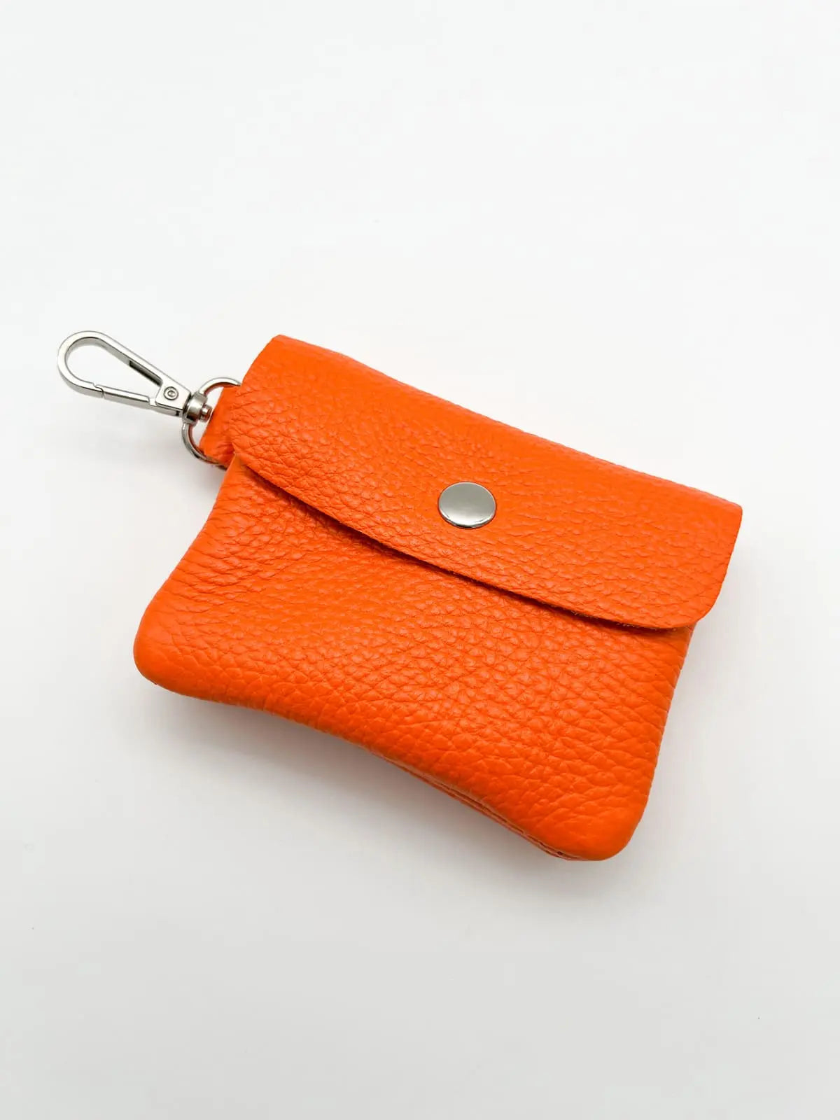 Mini bag eckig aus leder orange
