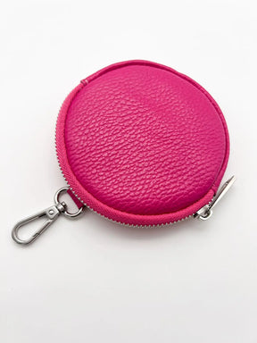Mini Bag rund anhänger pink