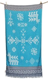 Strandtuch kentima  turquoise blau badetuch